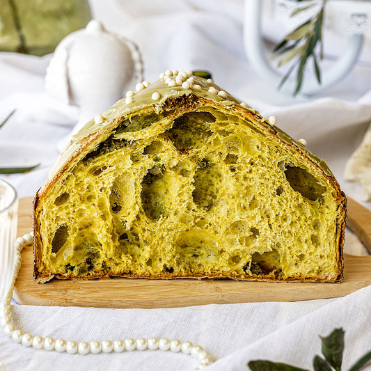 COLOMBA PISTACCHIO + CREMA SPALMABILE IN SAC A POCHE