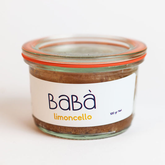 BABÀ MINI IN BARATTOLO RUM o LIMONCELLO