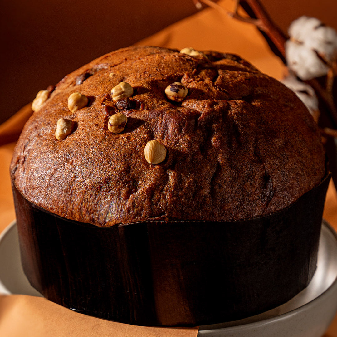 PANETTONE GIANDUIA CON CREMA SPALMABILE IN SAC À POCHE ALLA GIANDUIA